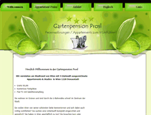 Tablet Screenshot of gartenpension.at